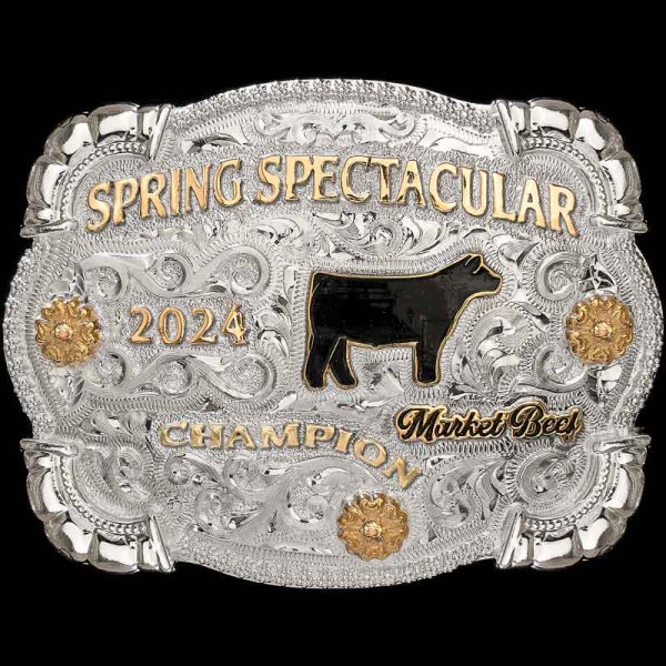 The Preston Belt Buckle is the shinier version of the best-selling Camden Belt Buckle. Fully customizable with spectacular shine for a trophy or award!